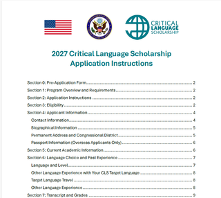 2027 CLS Application Instructions